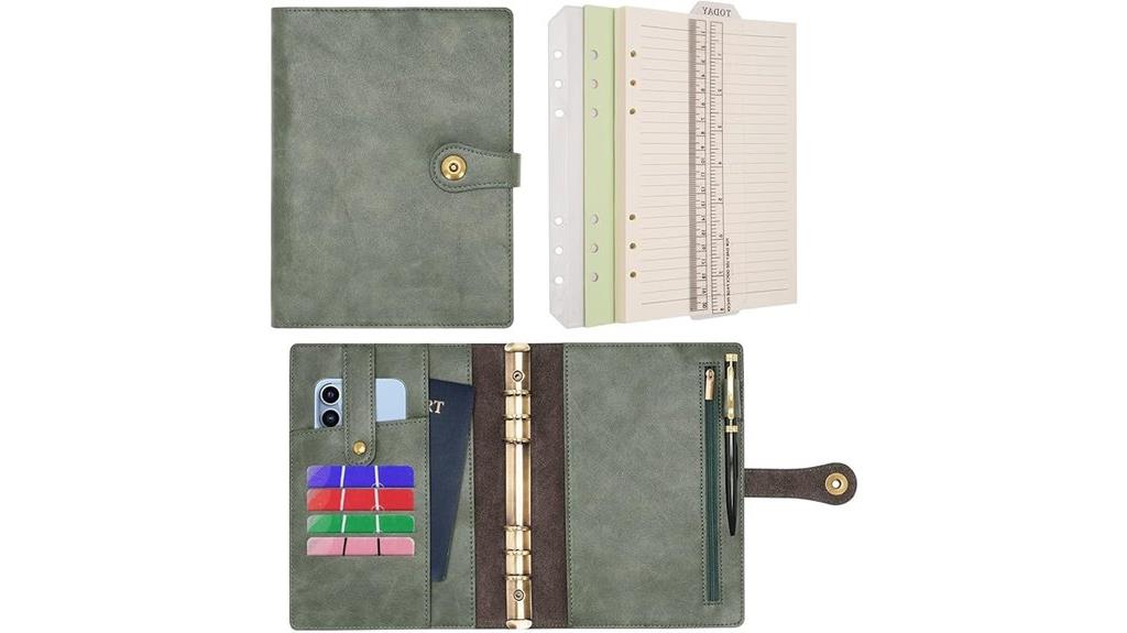leather spiral notebook