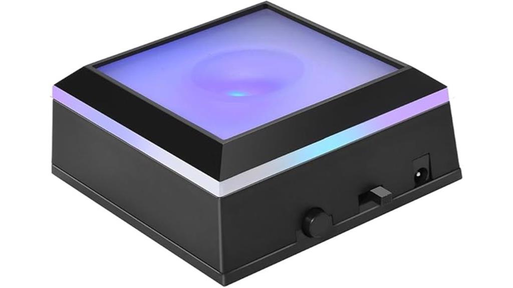 led light base for art