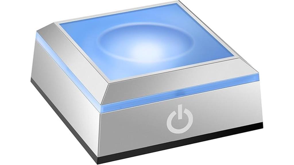 led light base for crystals