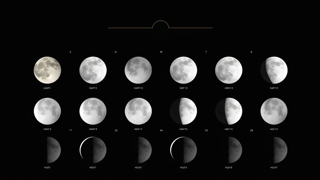 lunar cycle wall calendars