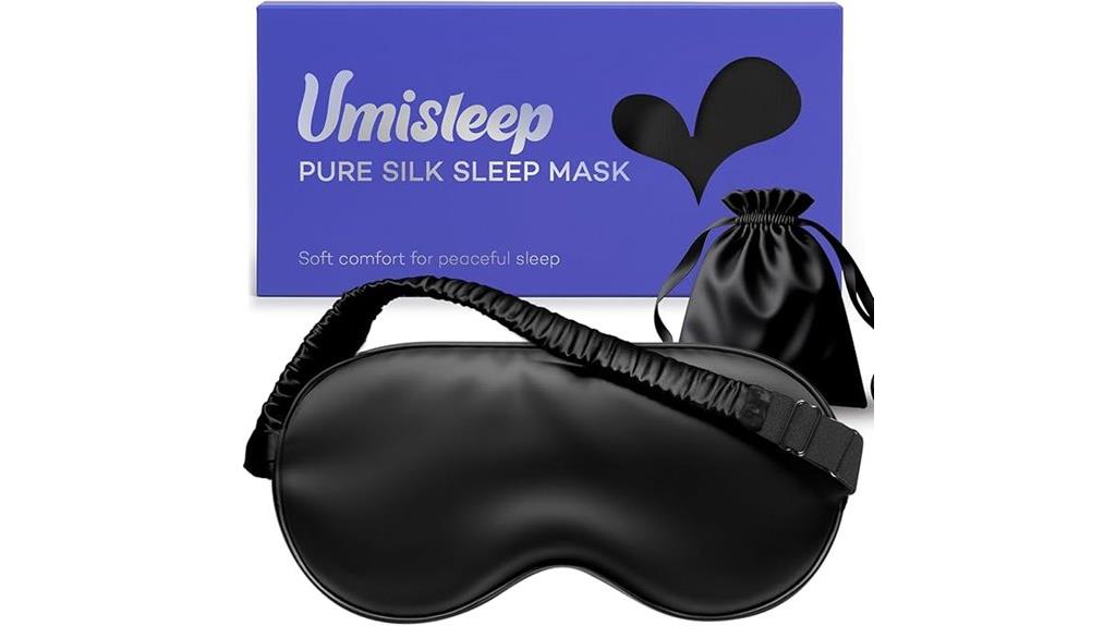 luxurious silk sleep mask