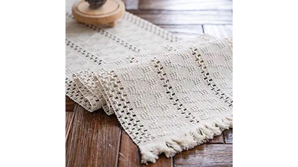 macrame table runner