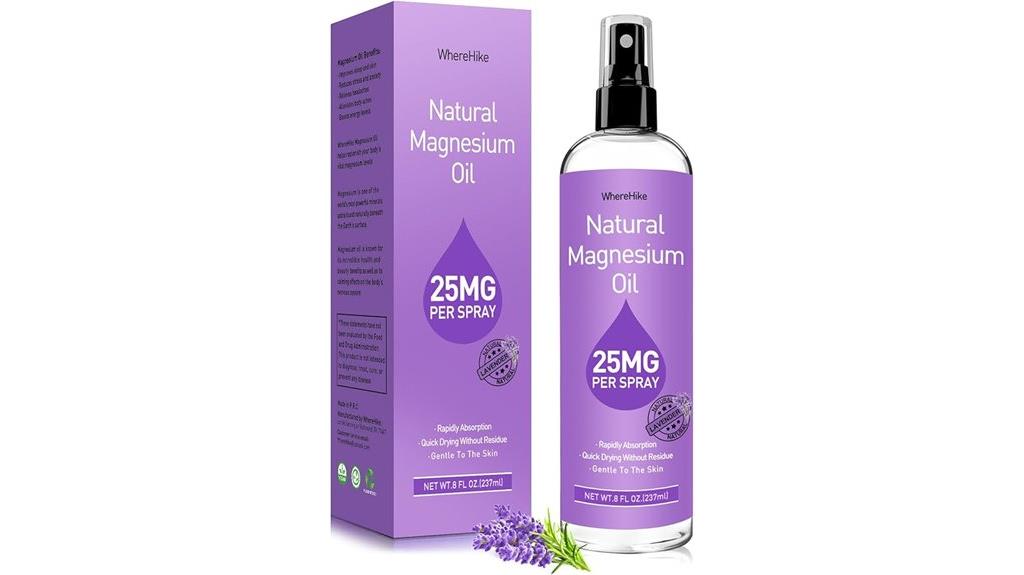 magnesium spray promotes relaxation