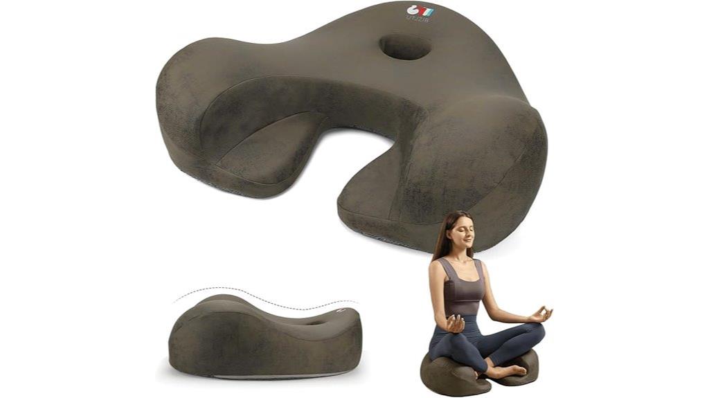 meditation cushion and pillow