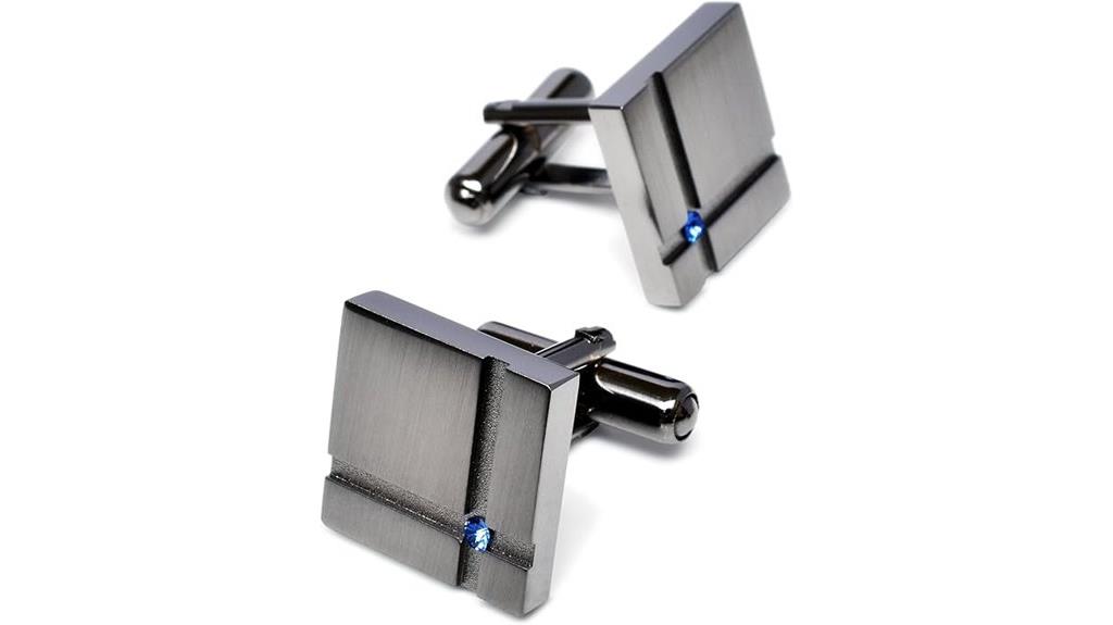 men s colorful crystal cufflinks