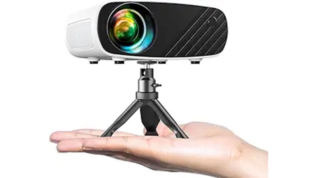 mini portable projector tripod
