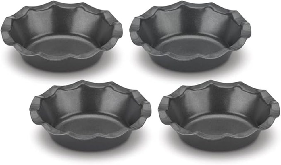 mini steel gray tartlet pan
