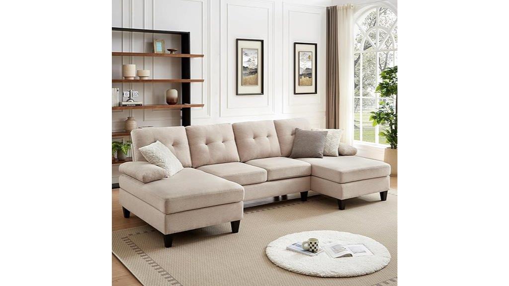 modern u shaped sectional