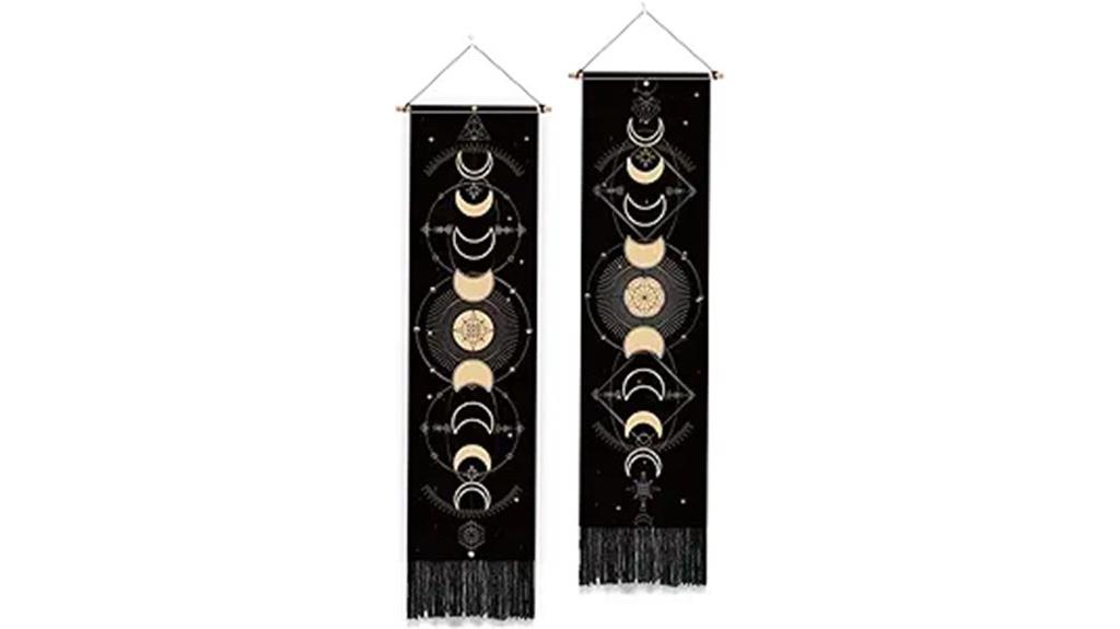 moon phases wall tapestry