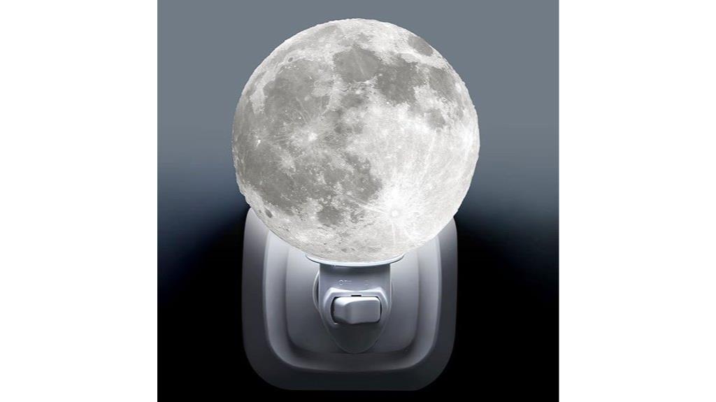 moon shaped 3d led lamp