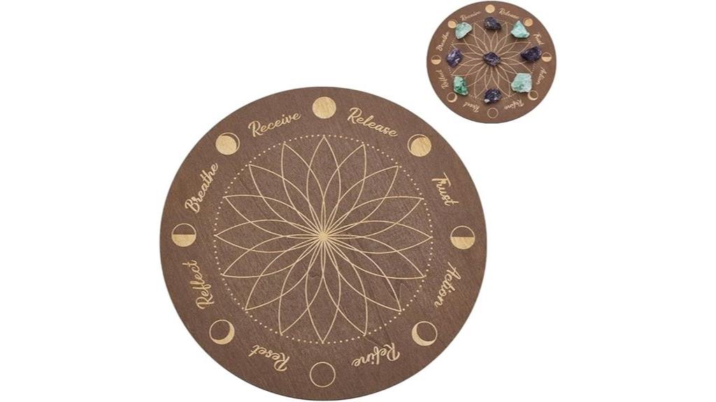moonphase crystal grid board