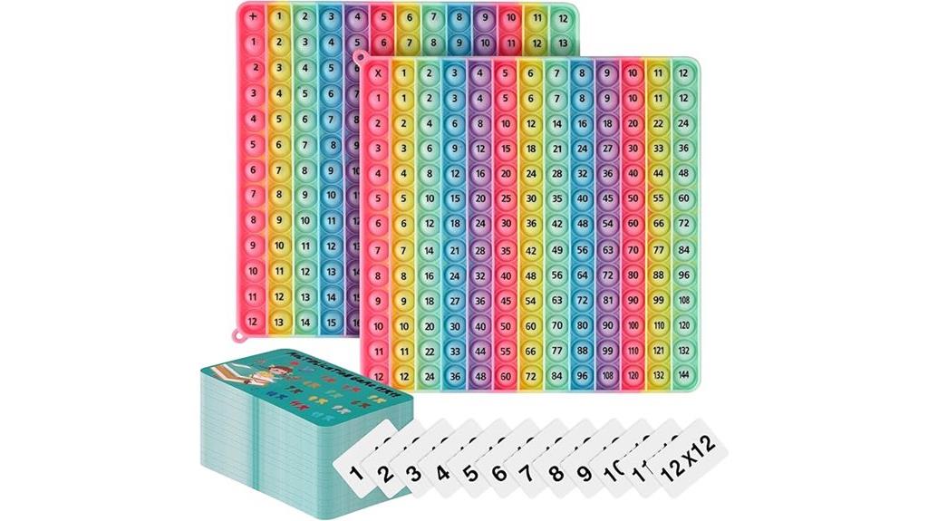 multiplication and addition flash cards