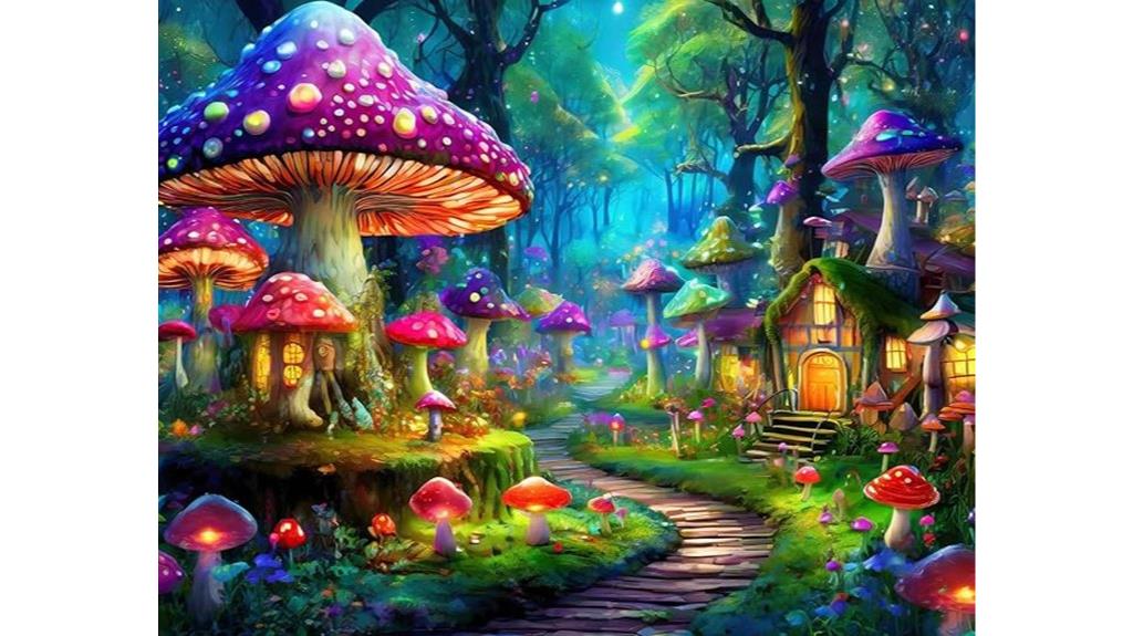 mystical mushroom fantasy puzzle