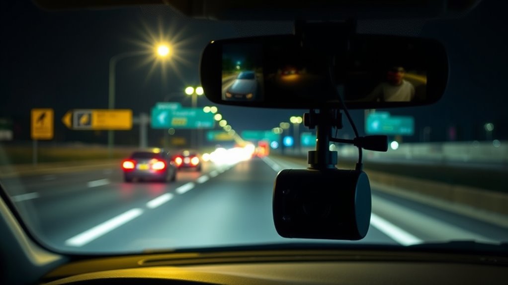 night vision dash cam features