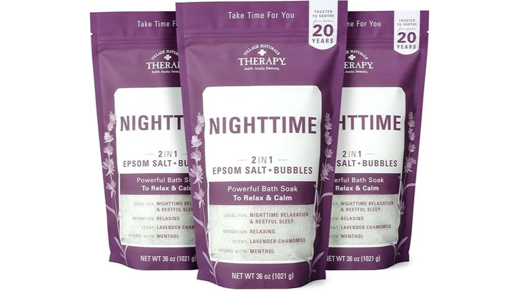 nighttime epsom soak pack