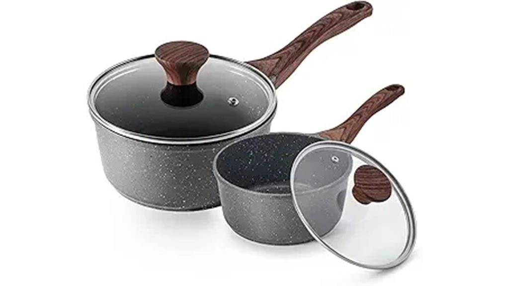nonstick sauce pan set