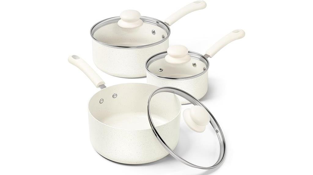 nonstick sauce pan set