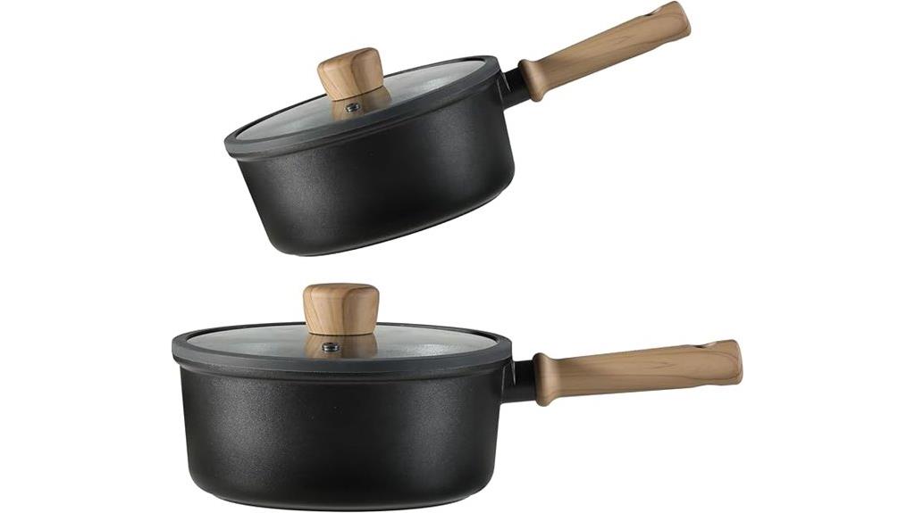 nonstick sauce pan set
