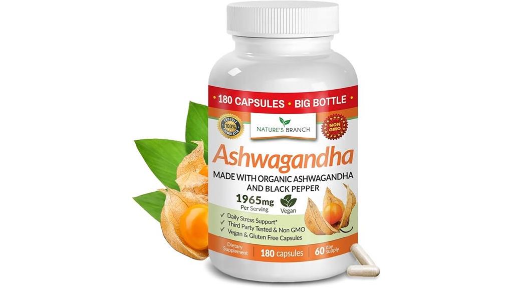 organic ashwagandha capsules black pepper