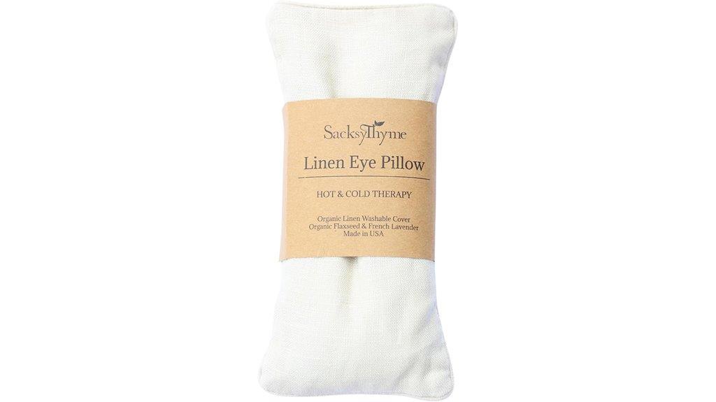 organic linen eye pillow
