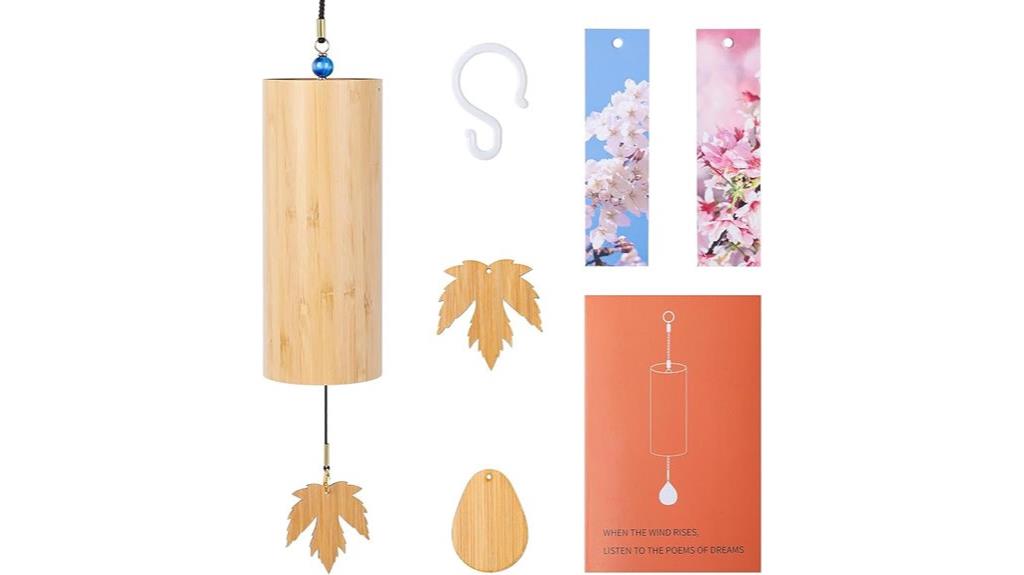 outdoor bamboo wind chimes