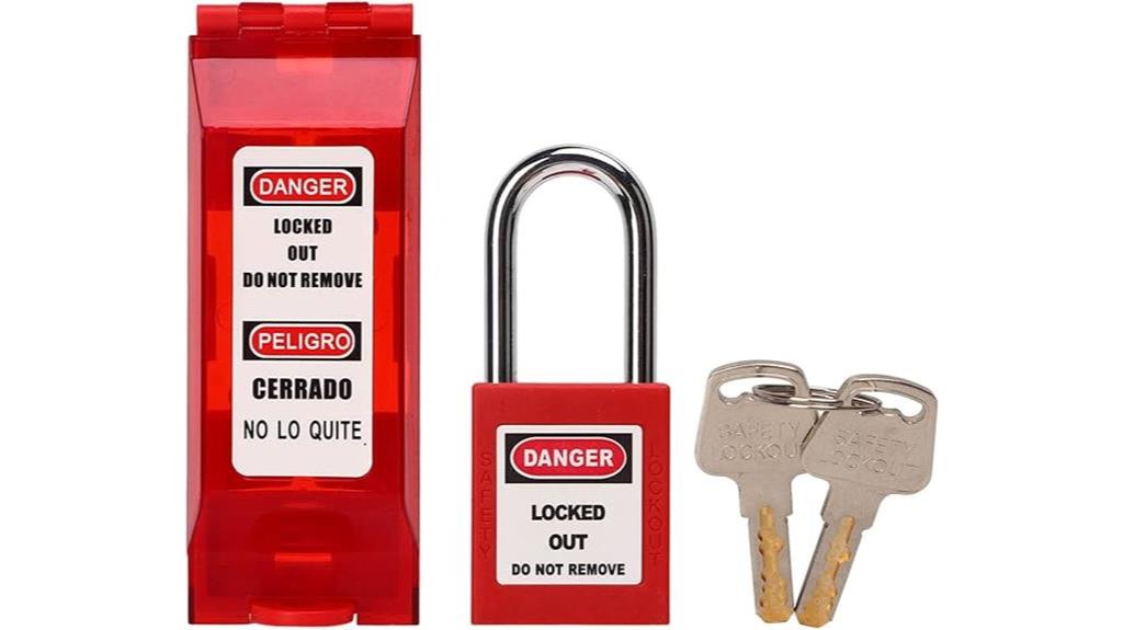 padlock with wall switch cover