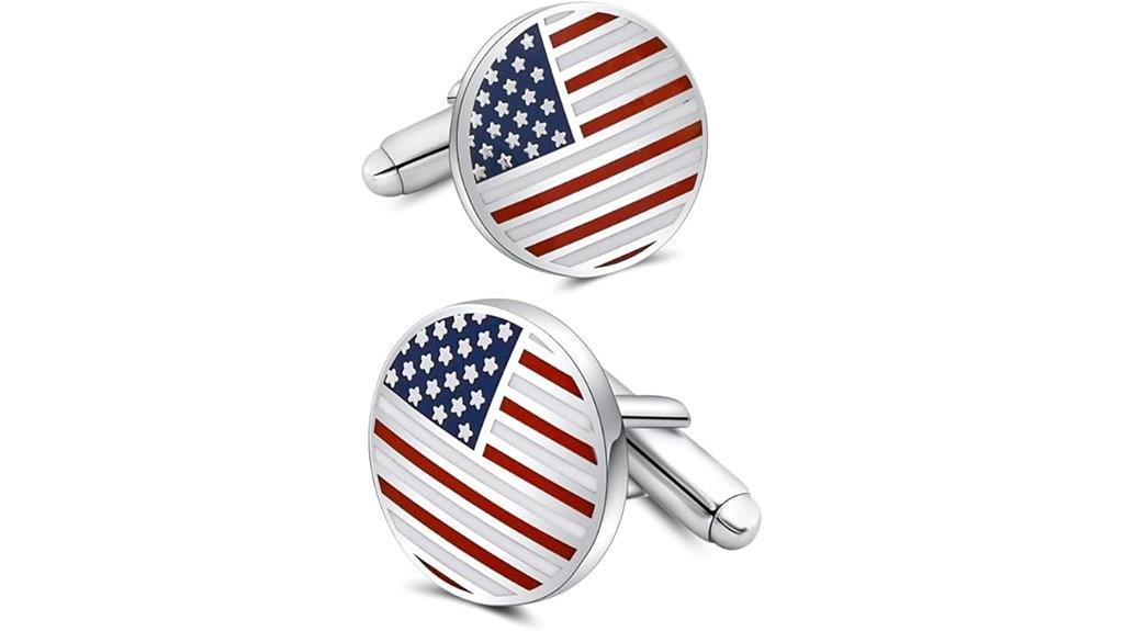 patriotic flag cufflinks