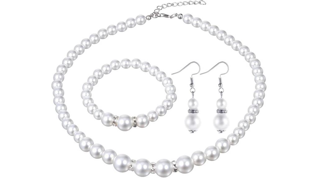 pearl jewelry set