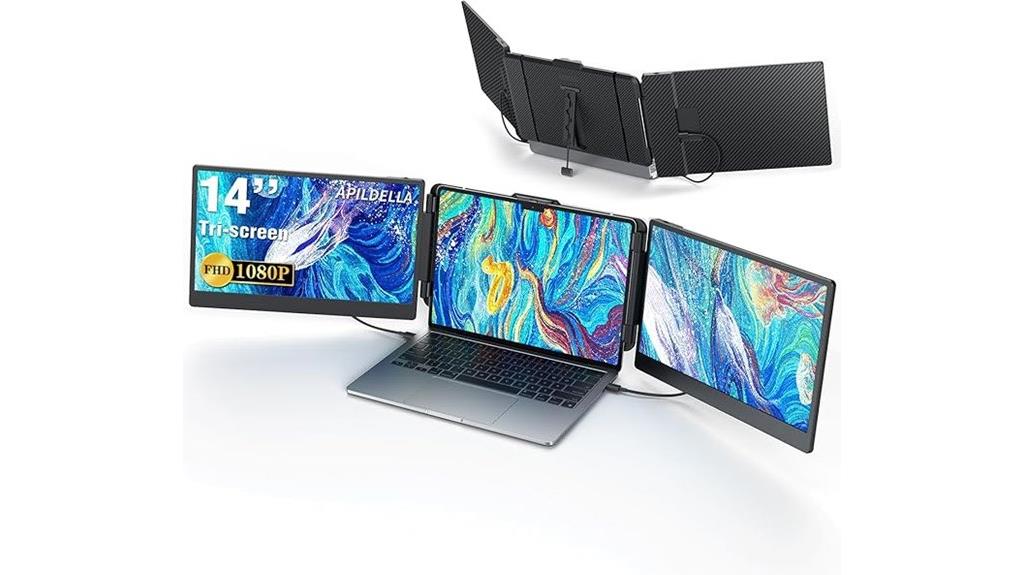 portable 14 inch dual monitors