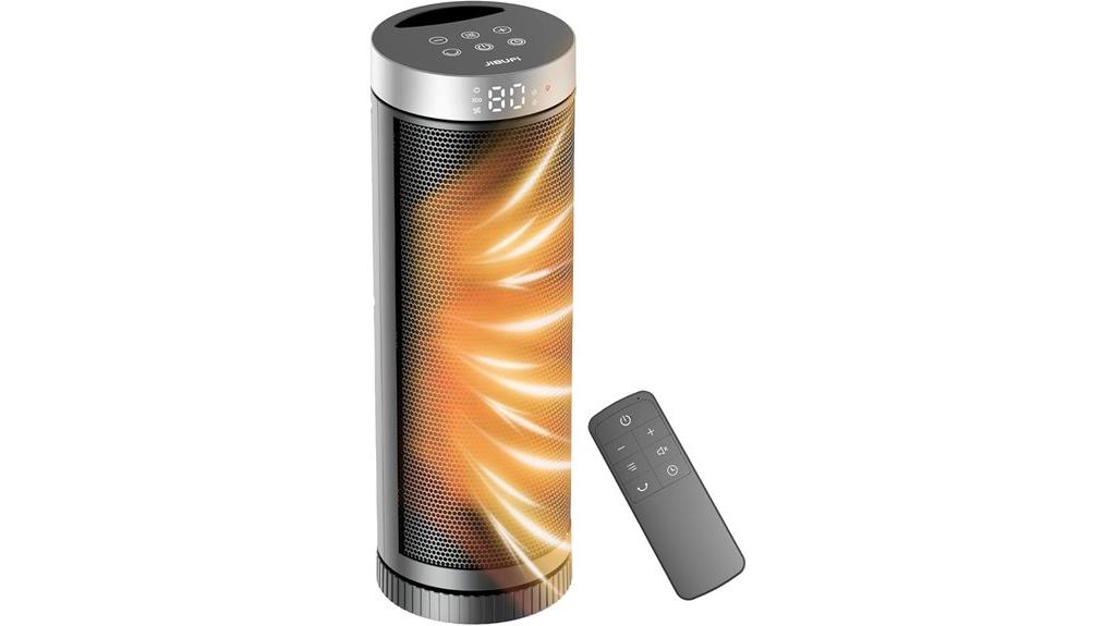 portable ceramic heater with remote