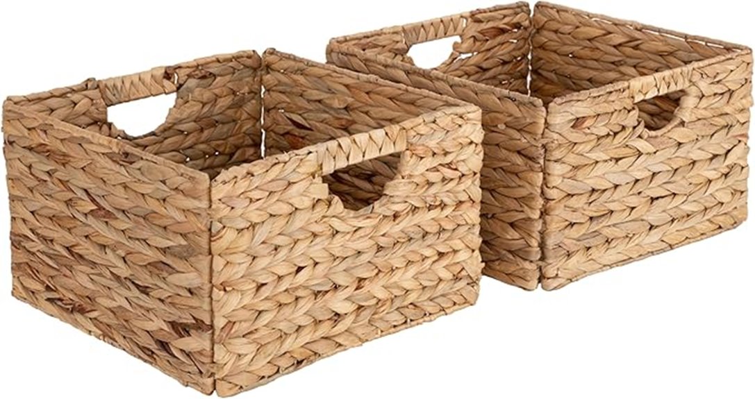 portable handwoven laundry baskets
