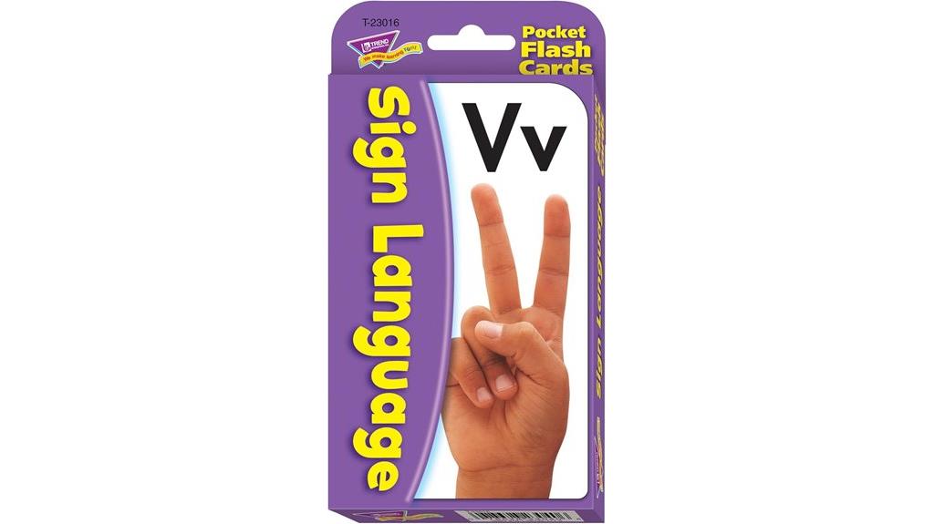 portable sign language cards