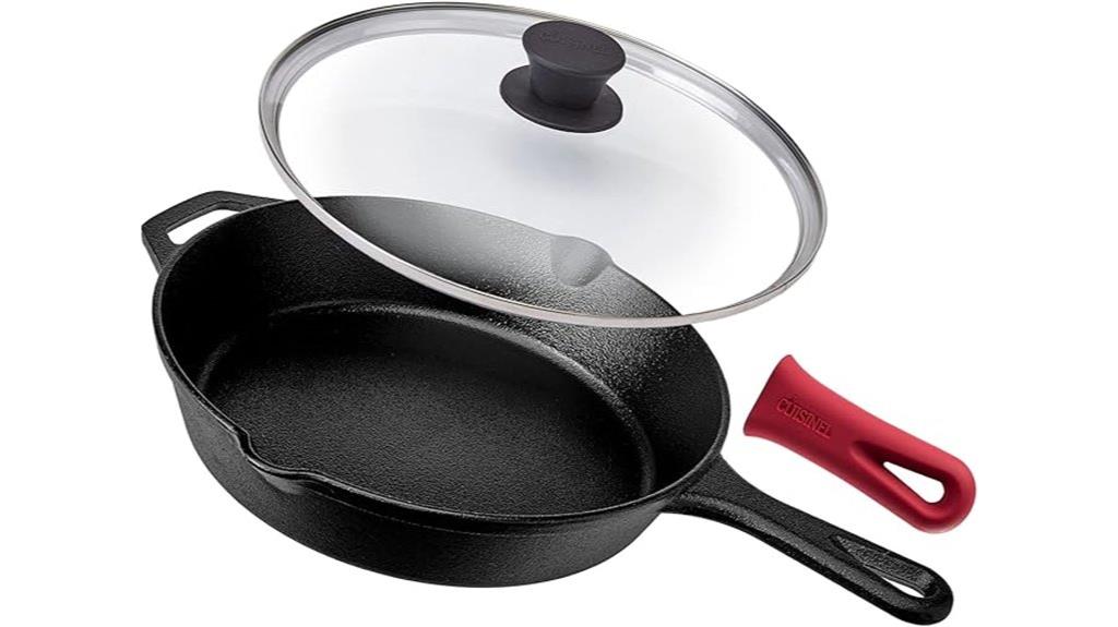 pre seasoned 10 inch cast iron