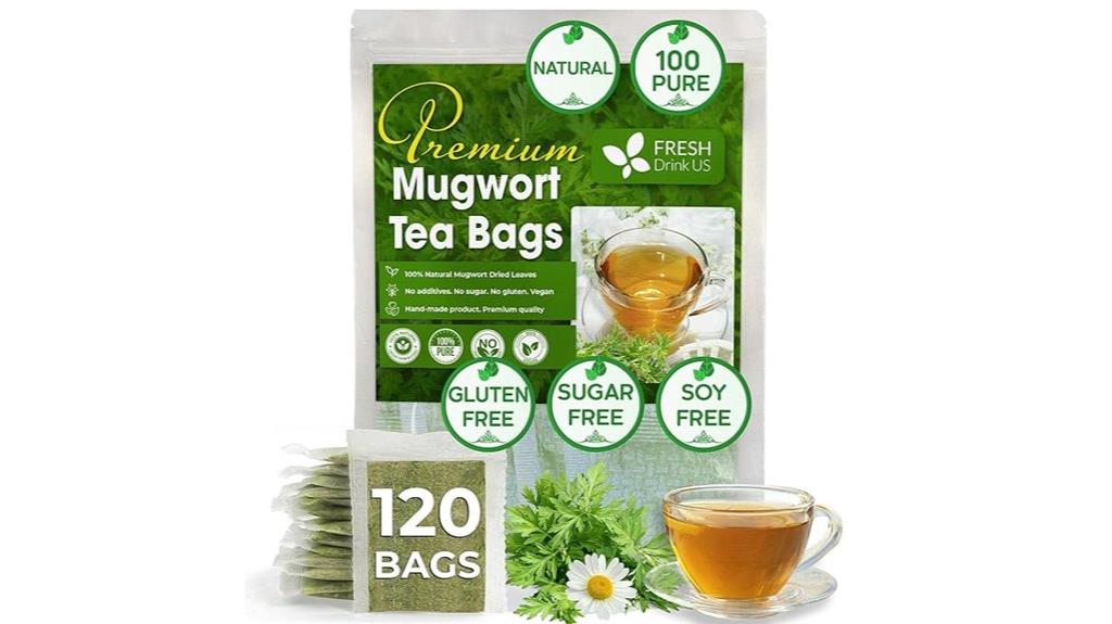 premium mugwort tea bags