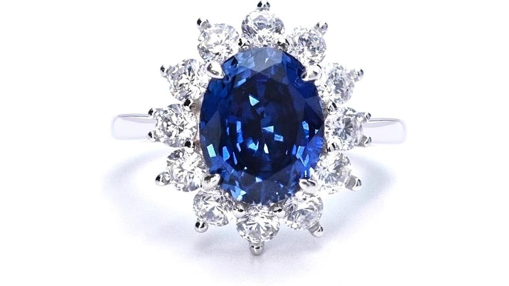 princess diana inspired sapphire ring