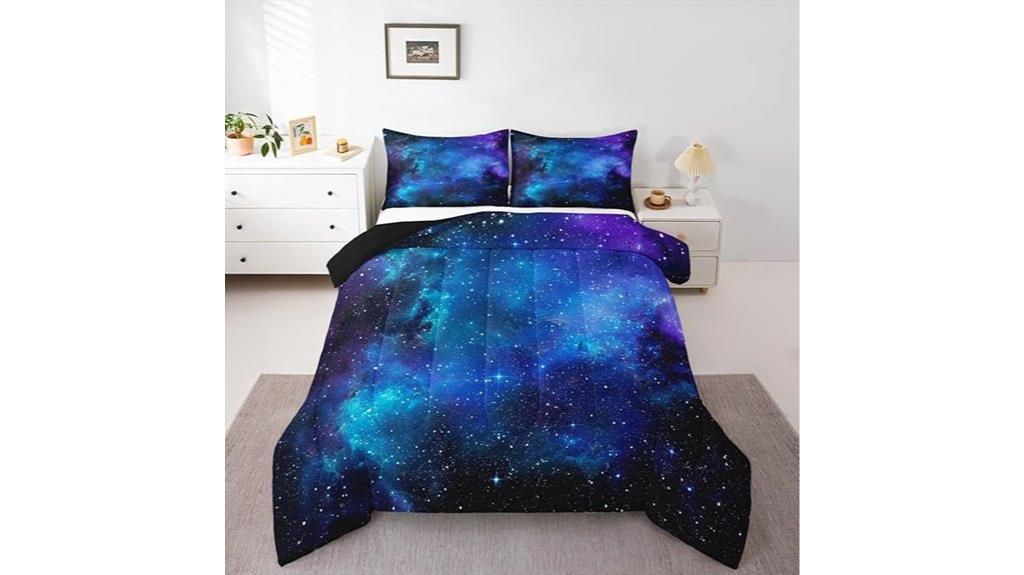 purple galaxy kids comforter