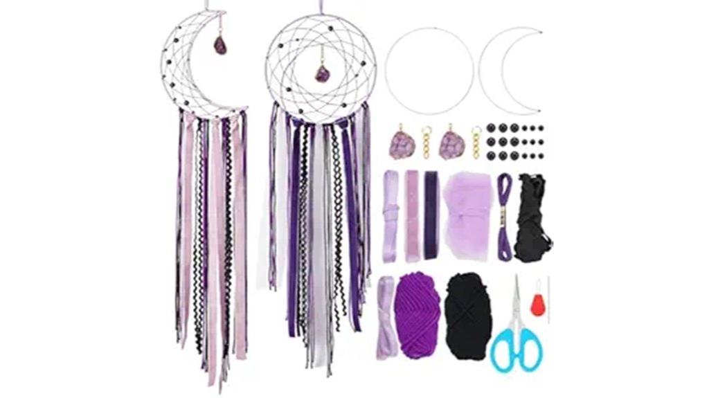 purple lace dream catchers