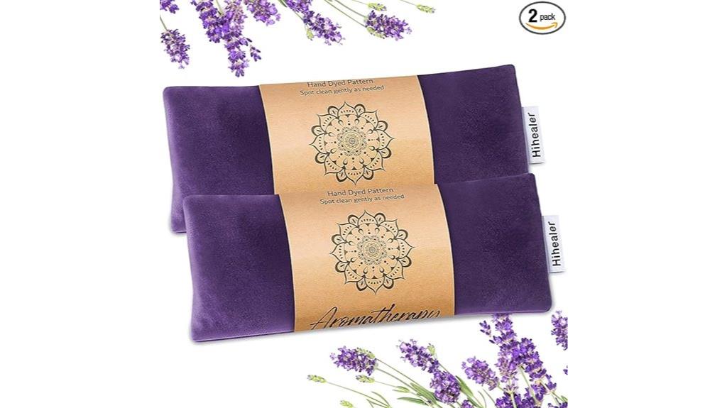 purple weighted eye mask