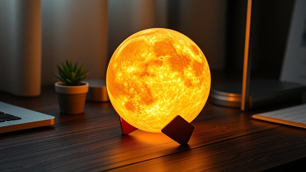 realistic customizable moon lamp