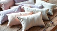 relaxing lavender flaxseed pillows