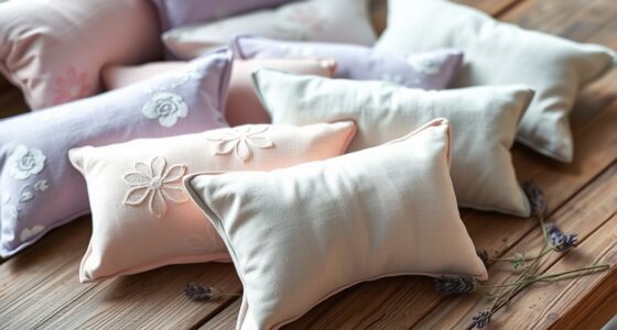 relaxing lavender flaxseed pillows