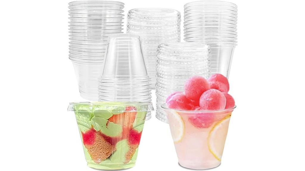 reusable dessert cups set