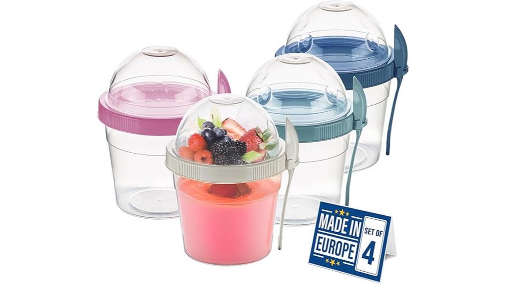 reusable yogurt parfait cups
