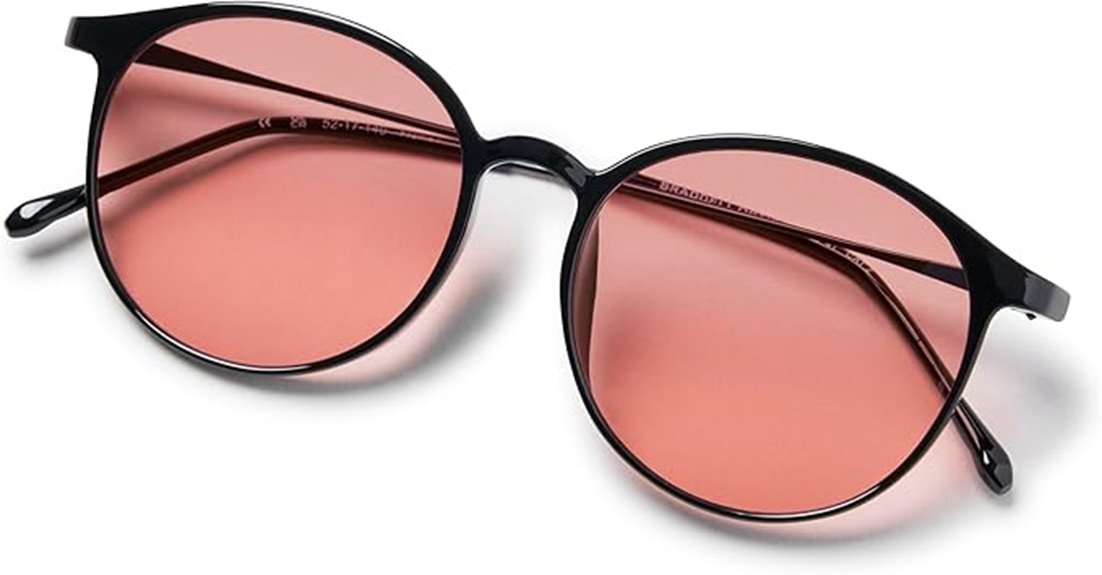 rose tinted reading glasses