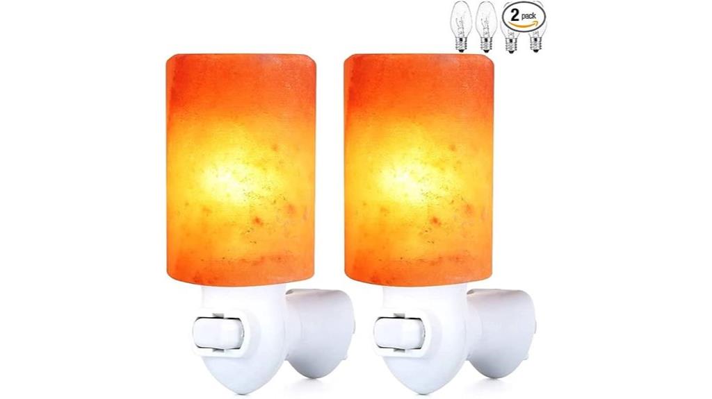 salt lamp night light set