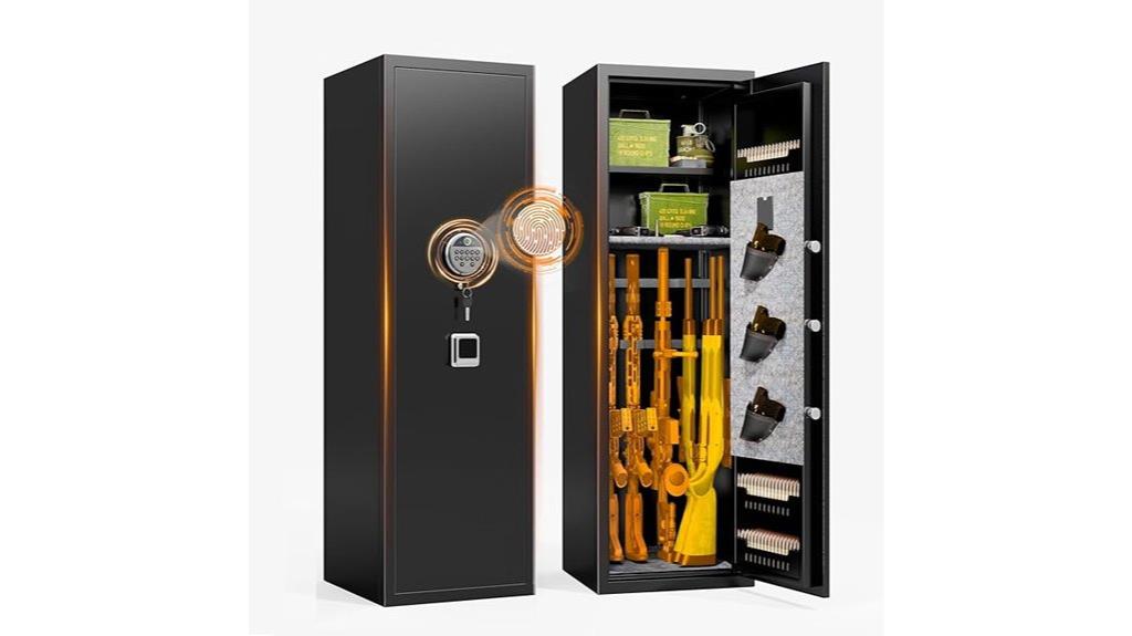 secure rifle and pistol storage