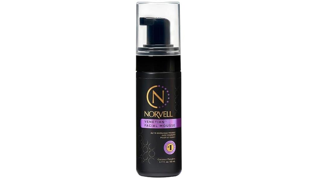 self tanner facial mousse