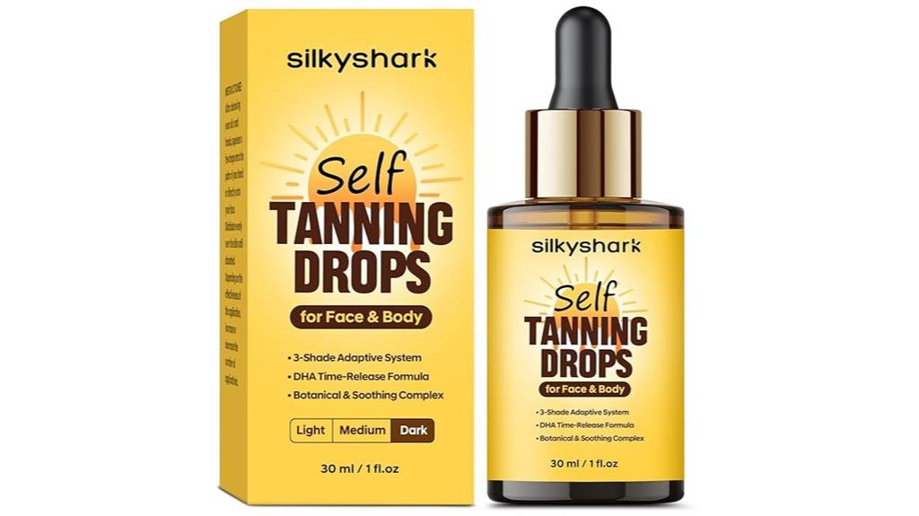 self tanning facial drops