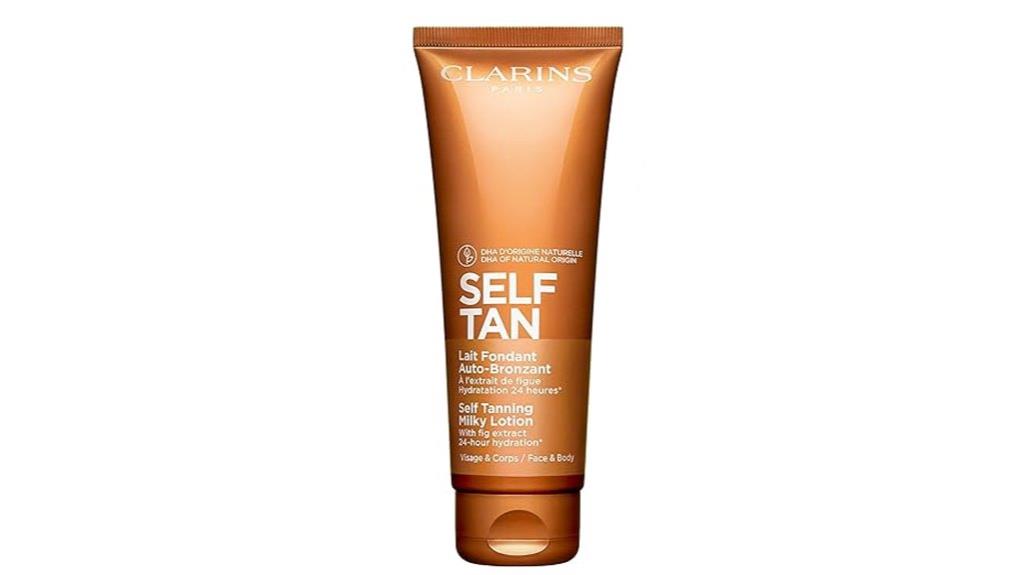 self tanning milky lotion