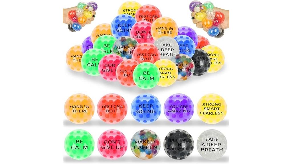 set of 20 colorful stress balls